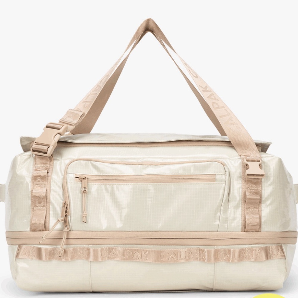 CALPAK Terra Large 50L Duffel Backpack in White Sands - UNUSED